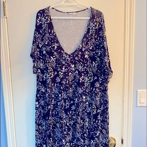Pennington’s Plus Size 3X.  Midnight blue dress.